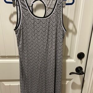 Max Studio Black and White Sleeveless Sheath Dress